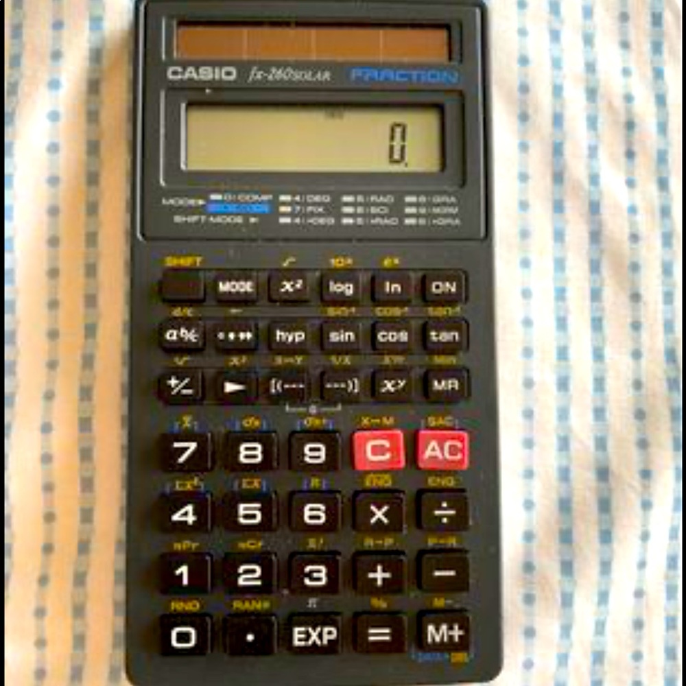 Casio fx-260 Solar Fraction Calculator